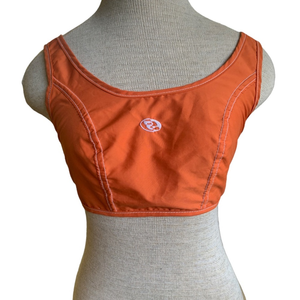 Vintage Surf Style Surfer Girl Tank in Orange. Size Small. NWT